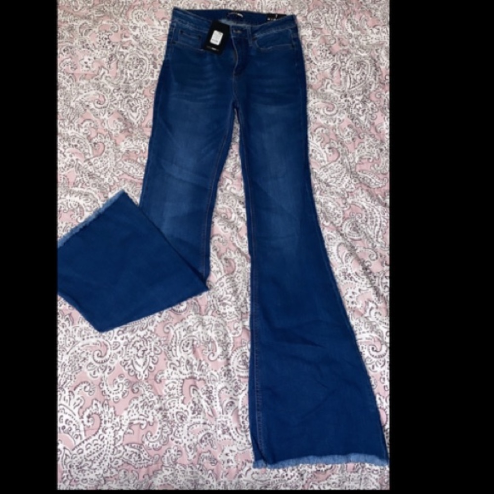 New low rise flare jeans